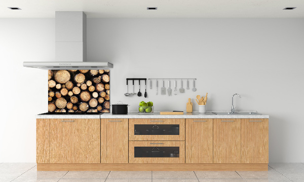 Cooker splashback Logs