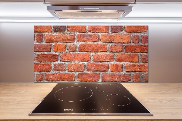 Cooker splashback Brick wall