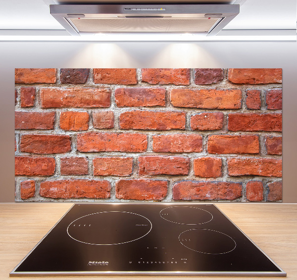 Cooker splashback Brick wall