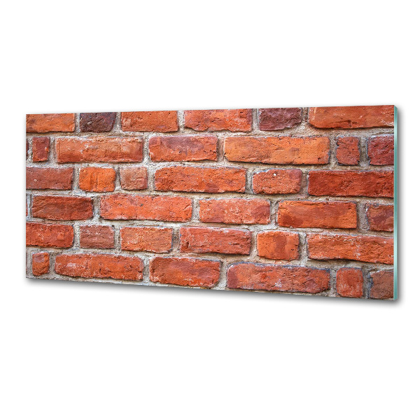 Cooker splashback Brick wall