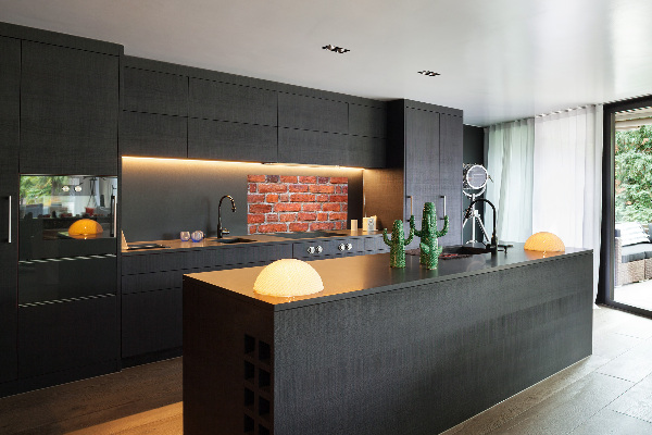 Cooker splashback Brick wall