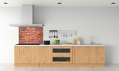 Cooker splashback Brick wall