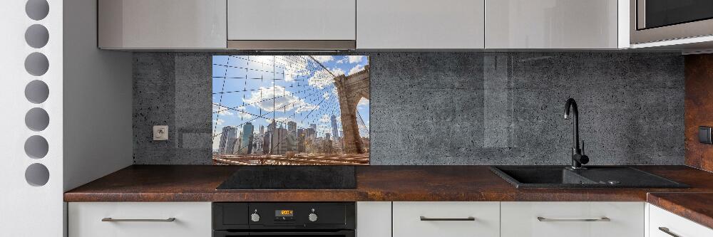 Cooker splashback New York bridge