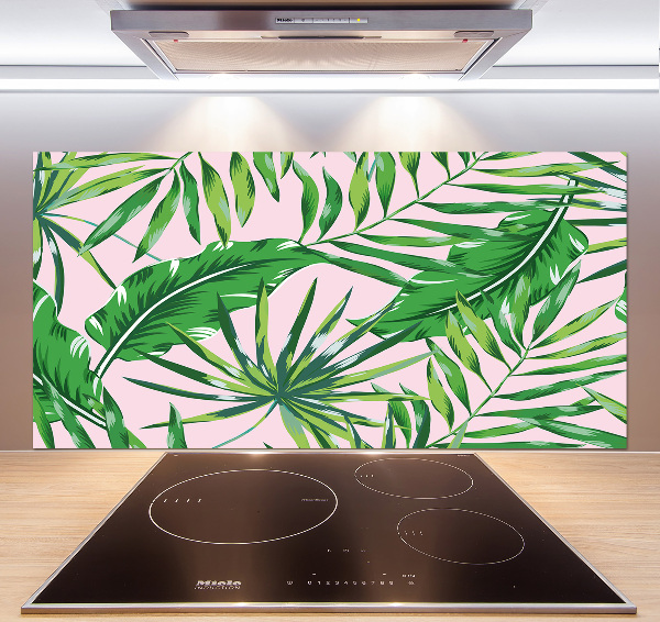 Kitchen splashback Tropical leaves