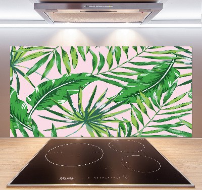 Kitchen splashback Tropical leaves