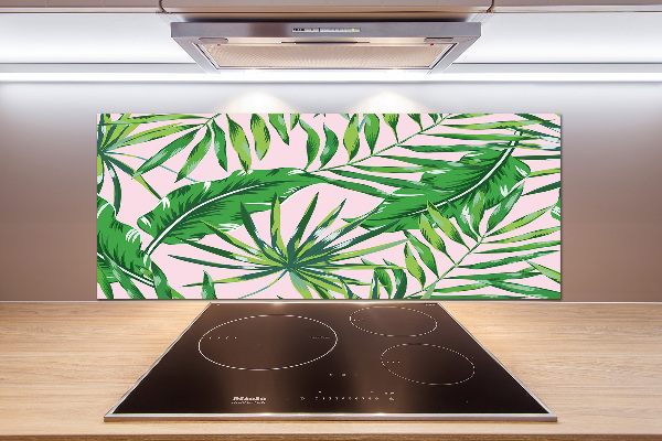 Kitchen splashback Tropical leaves