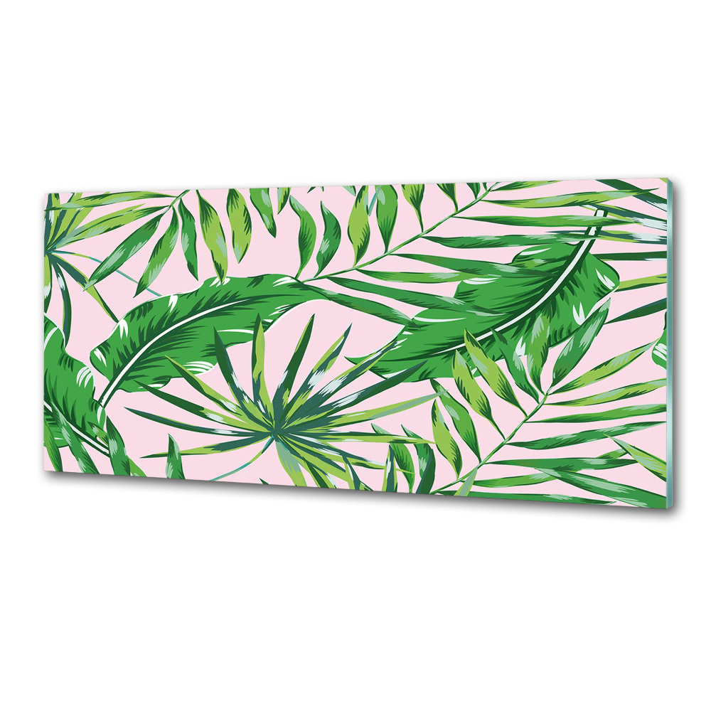 Kitchen splashback Tropical leaves