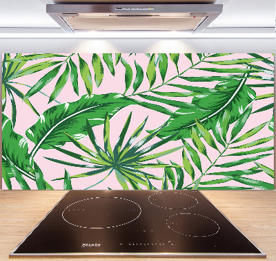 Kitchen splashback Tropical leaves