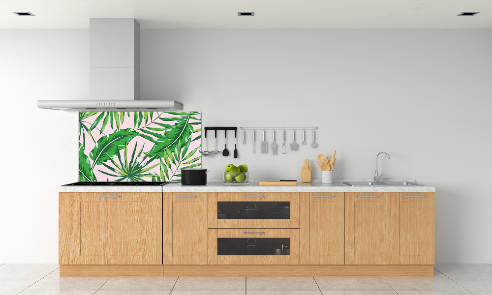 Kitchen splashback Tropical leaves