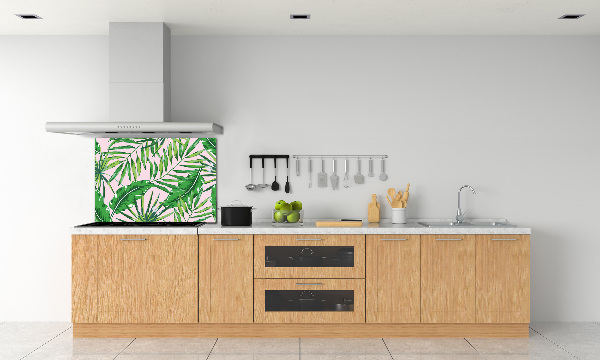 Kitchen splashback Tropical leaves