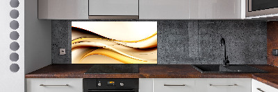 Cooker splashback Abstract waves