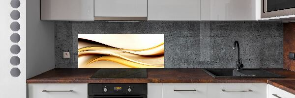 Cooker splashback Abstract waves