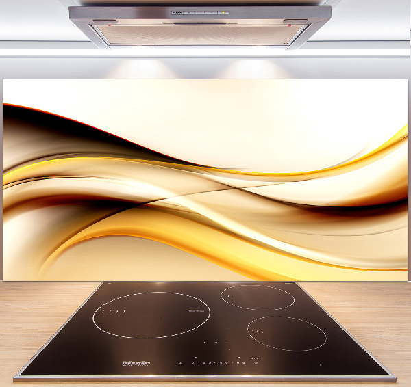 Cooker splashback Abstract waves