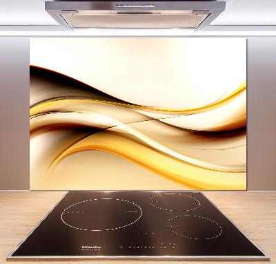 Cooker splashback Abstract waves