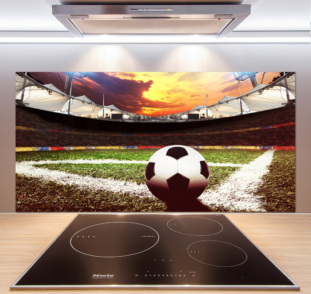 Cooker splashback Ball at the stadium