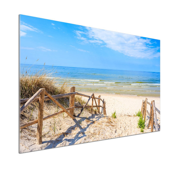 Kitchen splashback Entrance to the beach