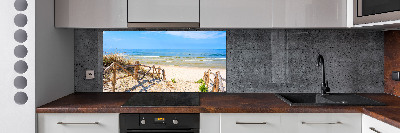 Kitchen splashback Entrance to the beach