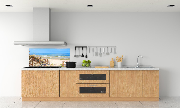 Kitchen splashback Entrance to the beach