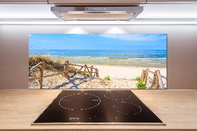 Kitchen splashback Entrance to the beach