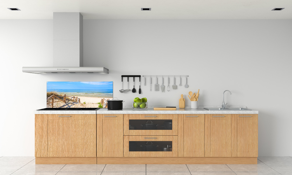 Kitchen splashback Entrance to the beach