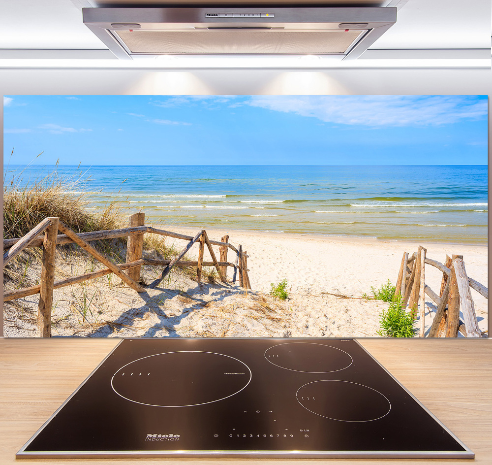 Kitchen splashback Entrance to the beach