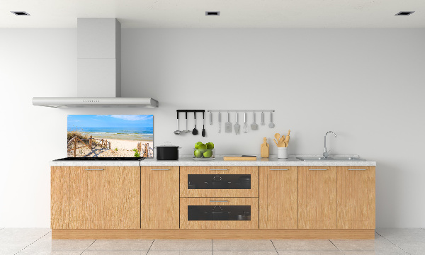 Kitchen splashback Entrance to the beach