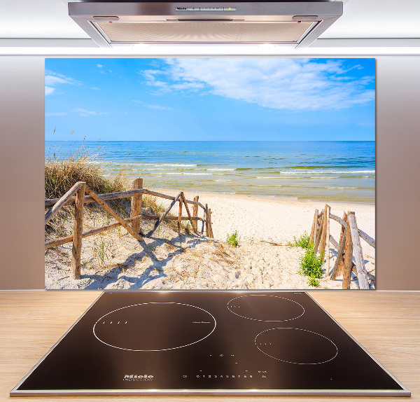 Kitchen splashback Entrance to the beach