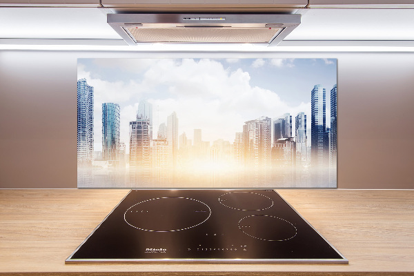 Cooker splashback Skyscrapers