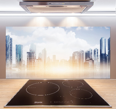 Cooker splashback Skyscrapers