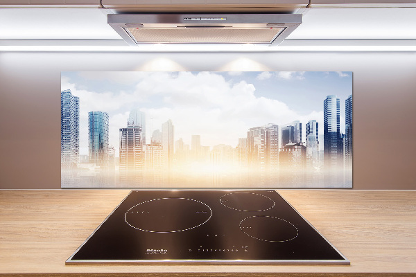 Cooker splashback Skyscrapers