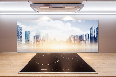 Cooker splashback Skyscrapers