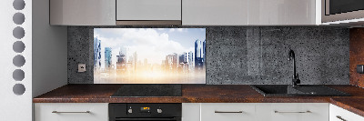 Cooker splashback Skyscrapers