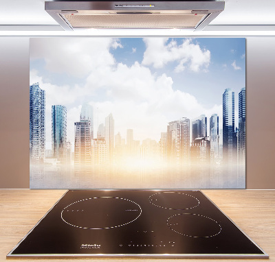 Cooker splashback Skyscrapers