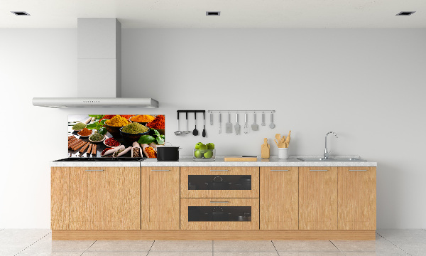 Cooker splashback Colorful spices