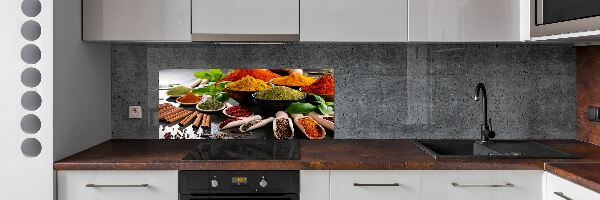 Cooker splashback Colorful spices