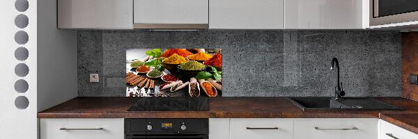 Cooker splashback Colorful spices