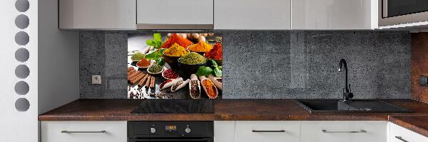 Cooker splashback Colorful spices