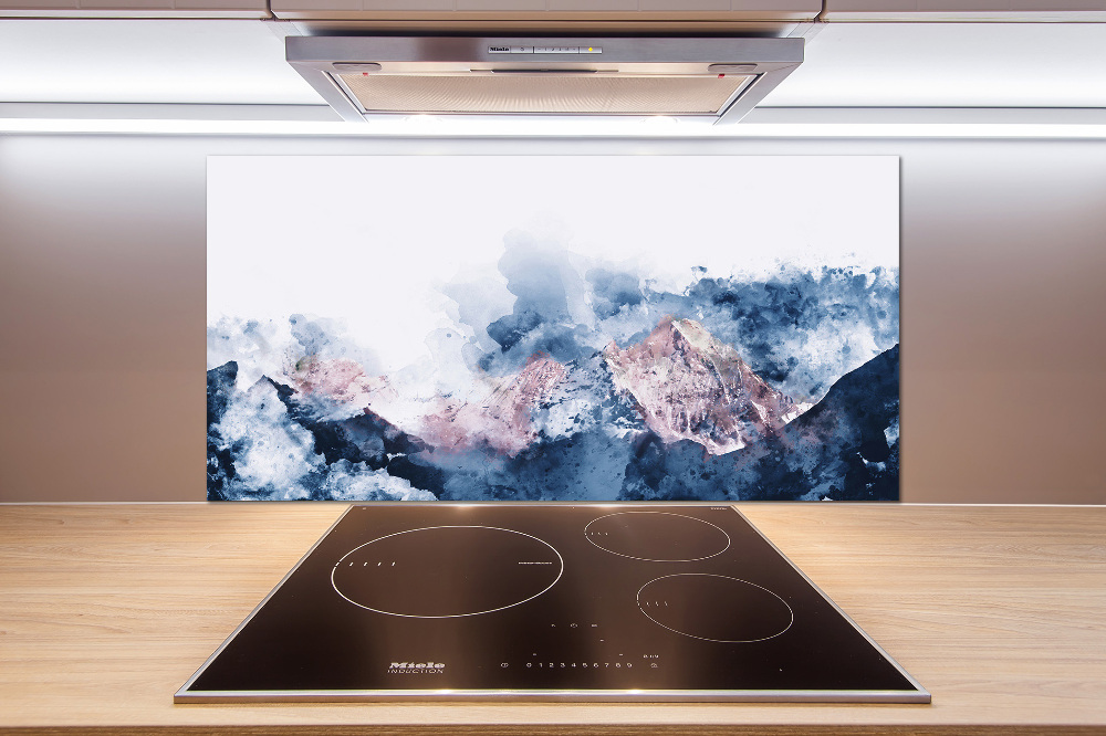 Kitchen splashback Mountain range