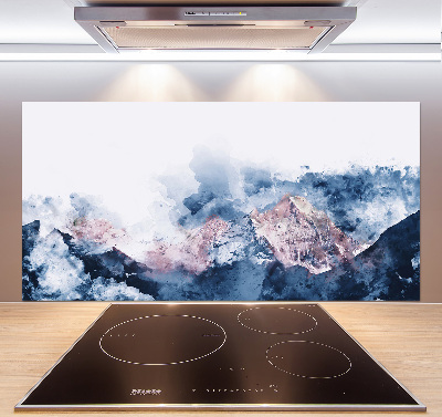 Kitchen splashback Mountain range