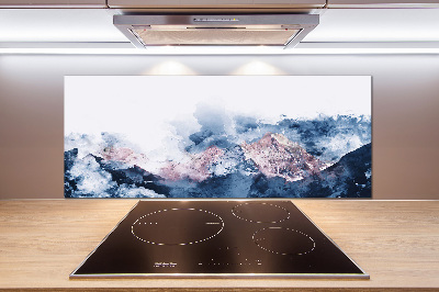 Kitchen splashback Mountain range