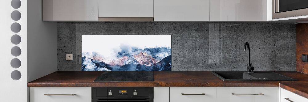 Kitchen splashback Mountain range