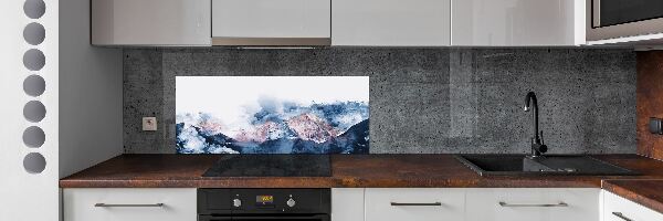 Kitchen splashback Mountain range