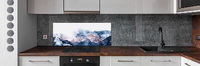 Kitchen splashback Mountain range