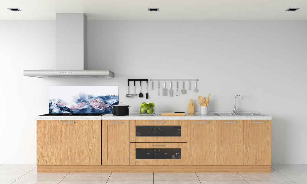 Kitchen splashback Mountain range