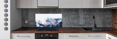 Kitchen splashback Mountain range