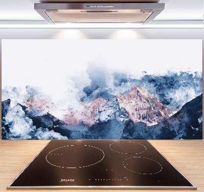 Kitchen splashback Mountain range