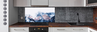 Kitchen splashback Mountain range