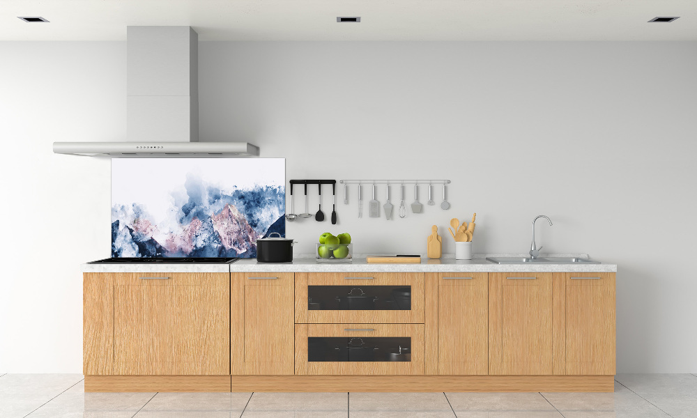 Kitchen splashback Mountain range