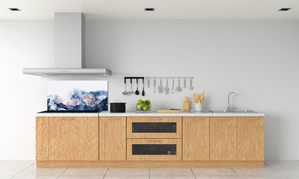 Kitchen splashback Mountain range