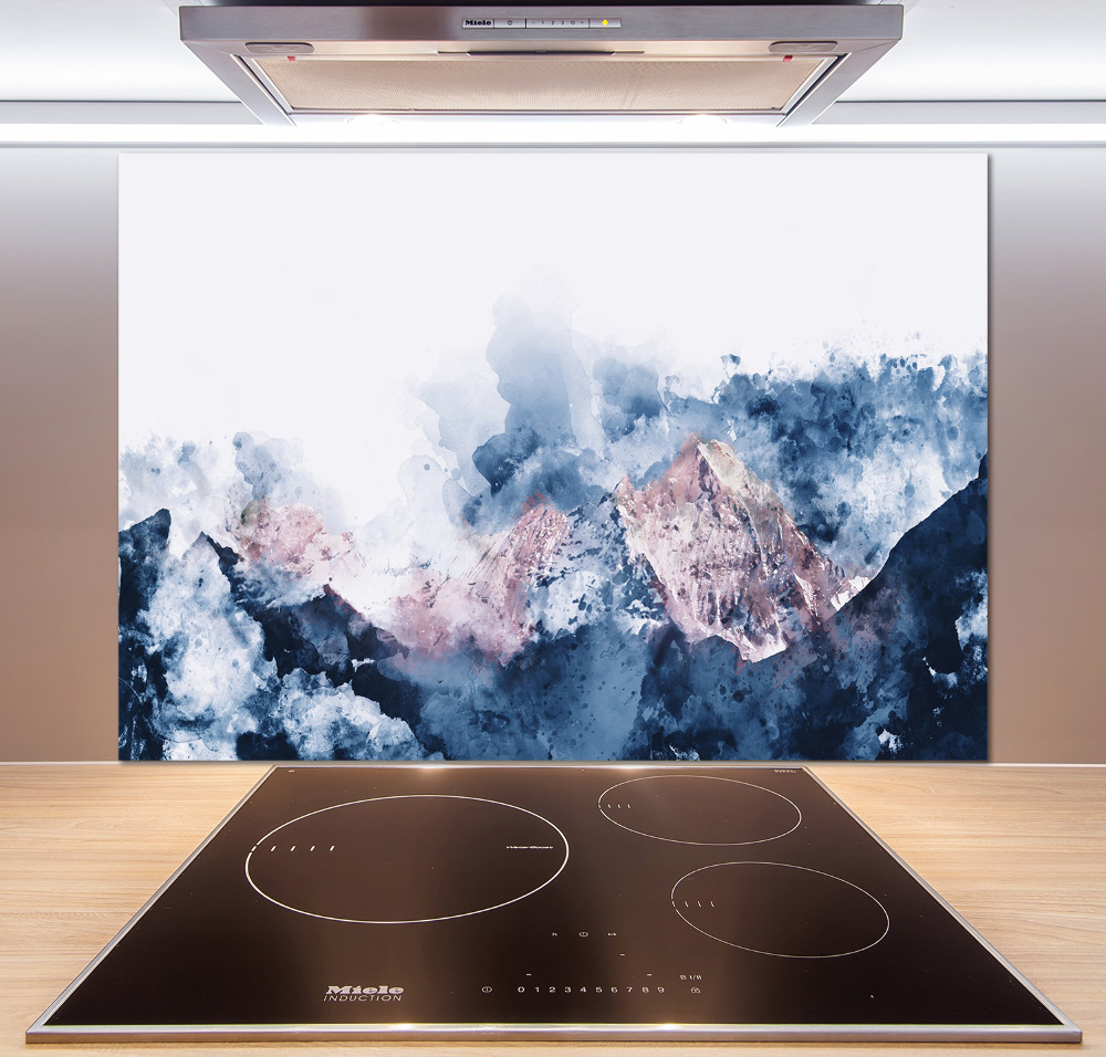 Kitchen splashback Mountain range